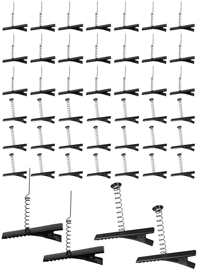 Waaqkid 100 PCS Metal Duck Bill Hair Clips, DIY Festival Rave Sprout Hair Clip, Spring Hairpins for Connect the Decorations - Image 1